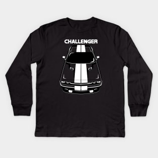 Dodge Challenger 2008-2014 - White Stripes Kids Long Sleeve T-Shirt